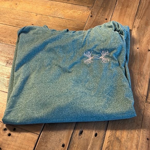 Green Under Armor heat gear hoodie Size 2XL - Picture 7 of 7